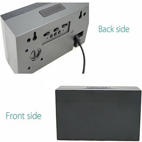 LED Projection Calendar Thermometer Alarms Led Digital Alarm Clock New  